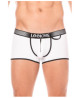Mini-Pants blanc échancré avec zip 